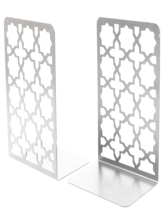 Spillbox حوامل كتب معدنية مانعة للانزلاق من Spillbox | رفوف كتب | طاولة دراسة | ديكور منزلي | حوامل | حافظة | دعامة | قاعدة | شديدة التحمل | طقم | حوامل كتب للمكتب والمنزل - وايت ستار - Image 3